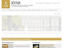 Tablet Screenshot of kvab.be